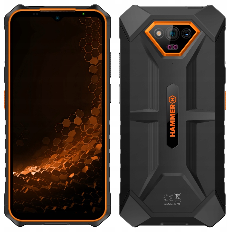 Hammer Iron V s nočním viděním IP68, odolný displej 6,5", baterie 6320 mAh 50 Mpx