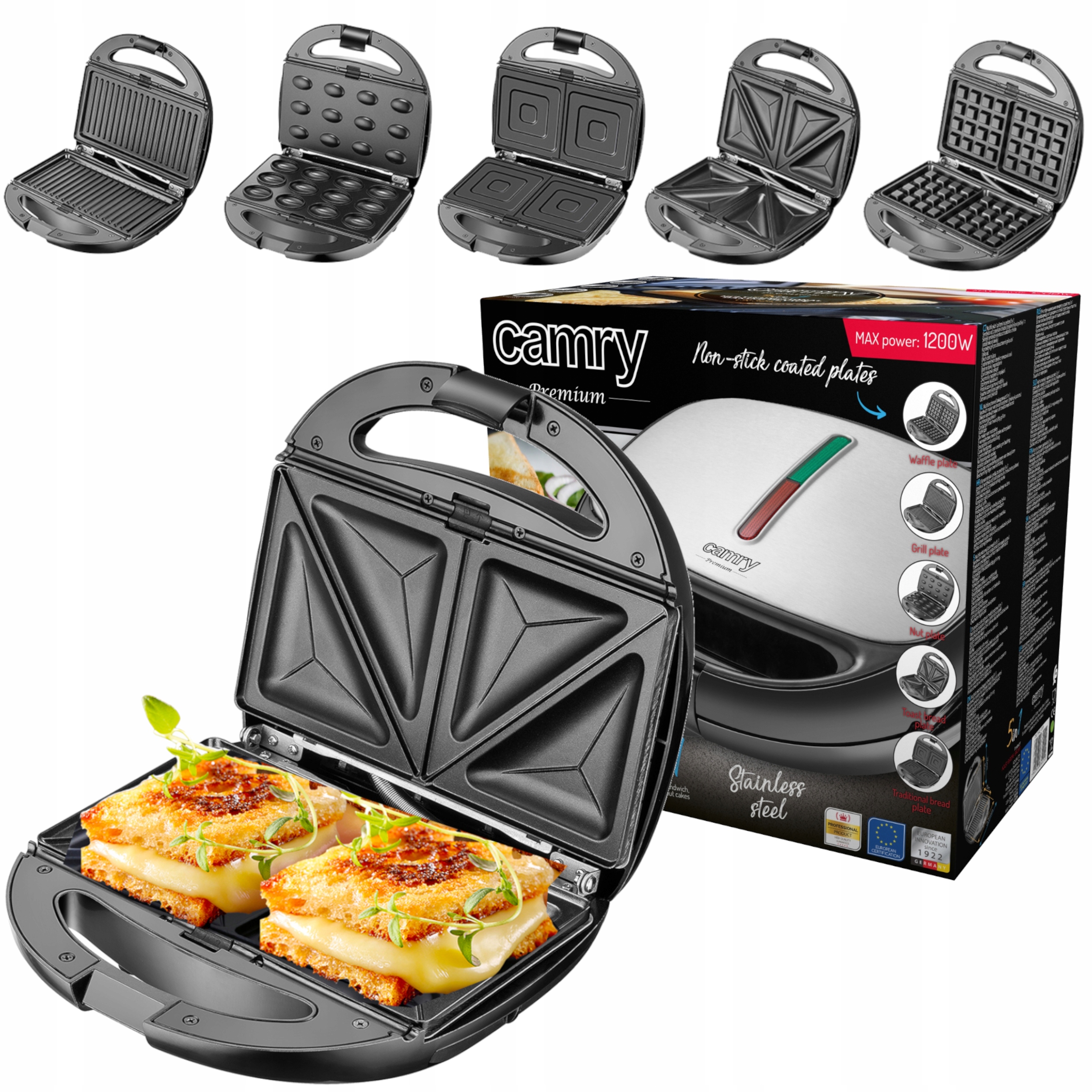 

Opiekacz Grill Do Kanapek Tortilli Mięs 1200W