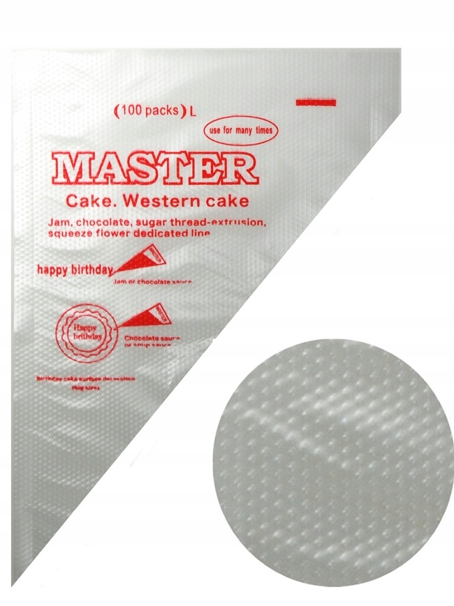 

Rękaw Cukierniczy Foliowy Do Ciast Duży L 100 szt.