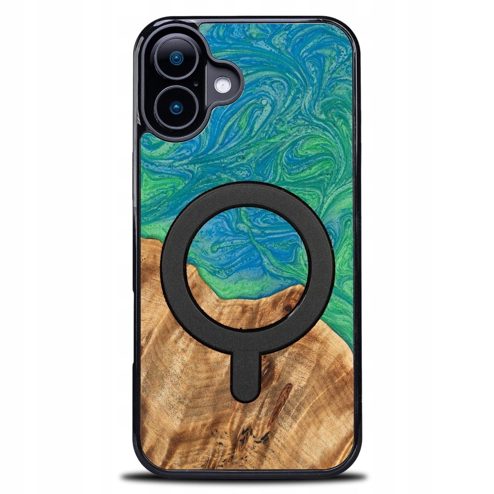 Pouzdro Bewood Unikátní pro iPhone 16 Plus Neonové Tokio s MagSafe