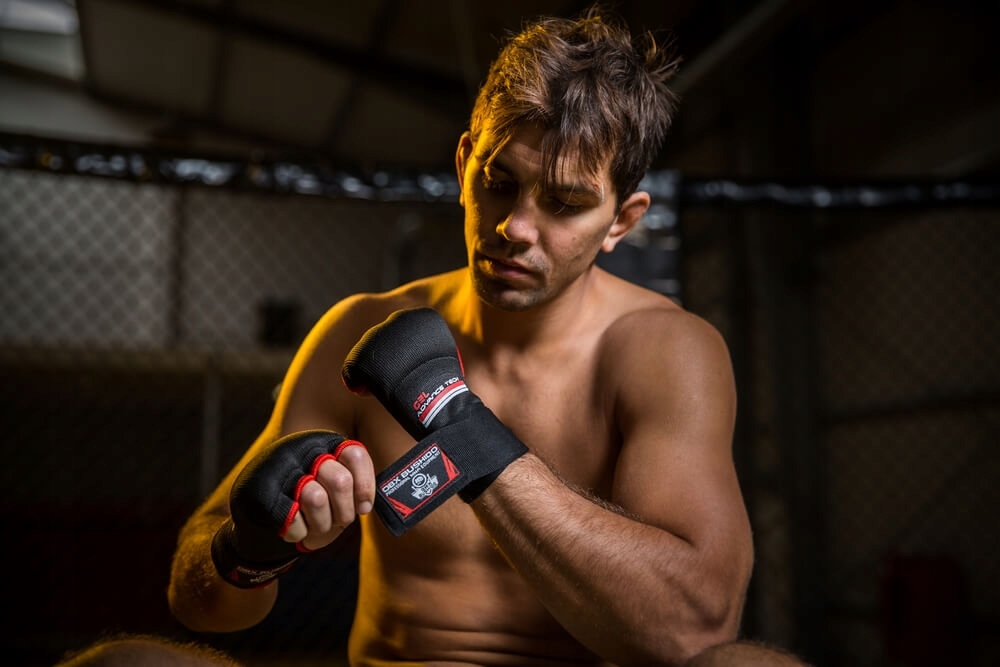 RĘKAWICE ŻELOWE OWIJKI BOKSERSKIE BANDAŻE POD RĘKAWICE TAŚMY DBX BUSHIDO L Płeć produkt uniseks