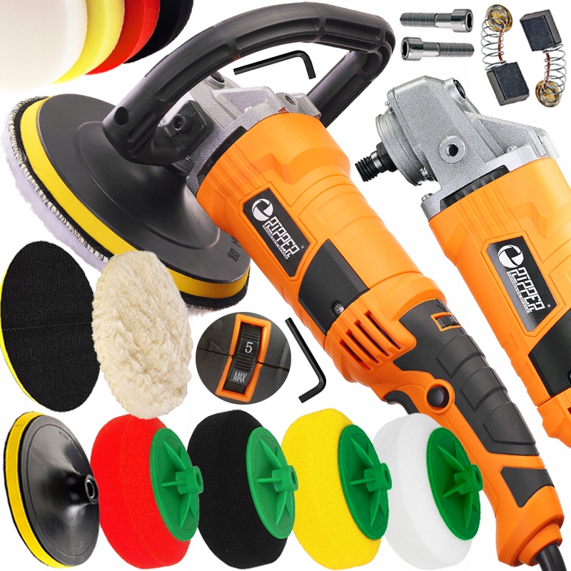 

Polerka Samochodowa Szlifierka Compact + 4 x Gąbka