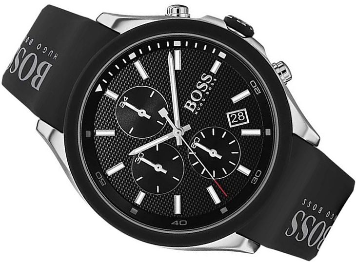 Pánské Hodinky Hugo Boss 1513716 Originál Mladistvé Černé Chrono Box 44mm