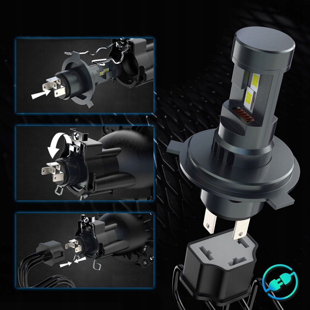 Żarówki Retrofit LED H4 Plug&Play 1do1 CANBUS Zastosowanie światła drogowe światła mijania inne