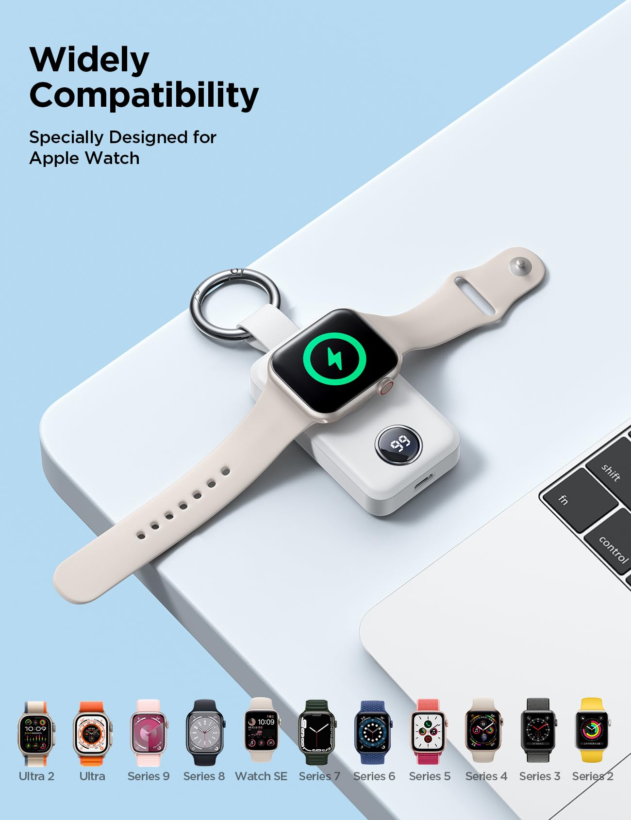 JOYROOM Bezprzewodowa ładowarka 2000 mAh do Apple Watch Series — miniatura 6