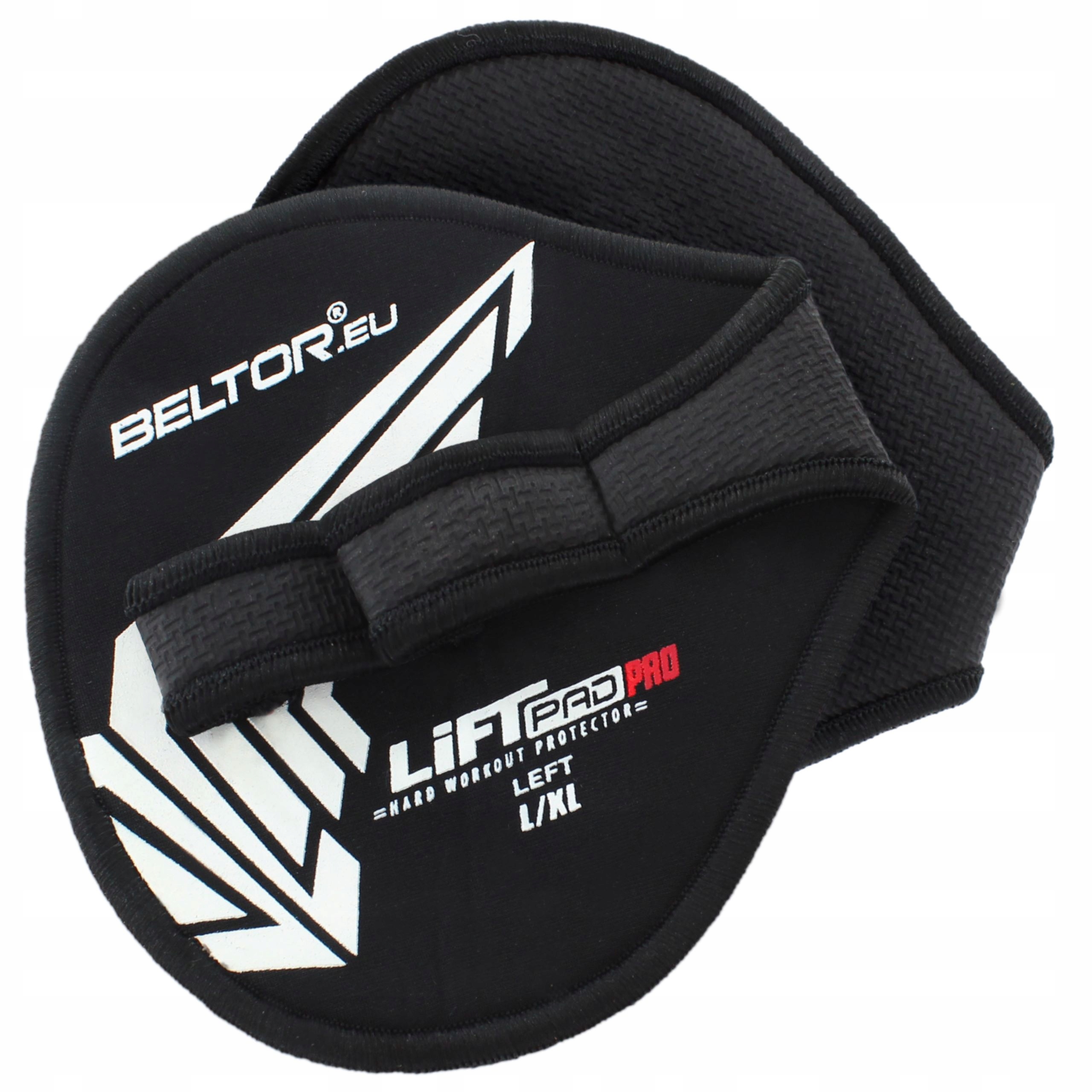 BELTOR CHWYTY PADY GRIPPY TRENINGOWE NA SIŁOWNIE GRIP BEASTS ROZMIAR L/XL Kolor dominujący czarny