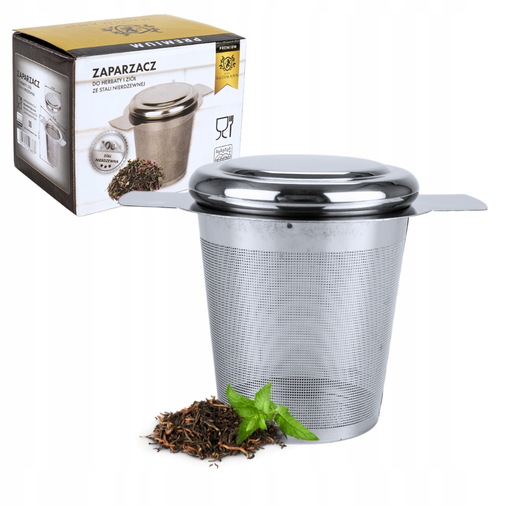 ZAPARZACZ DO HERBATY KAWY ZIÓŁ STALOWY SITKO 12cm STAL NIERDZEWNA