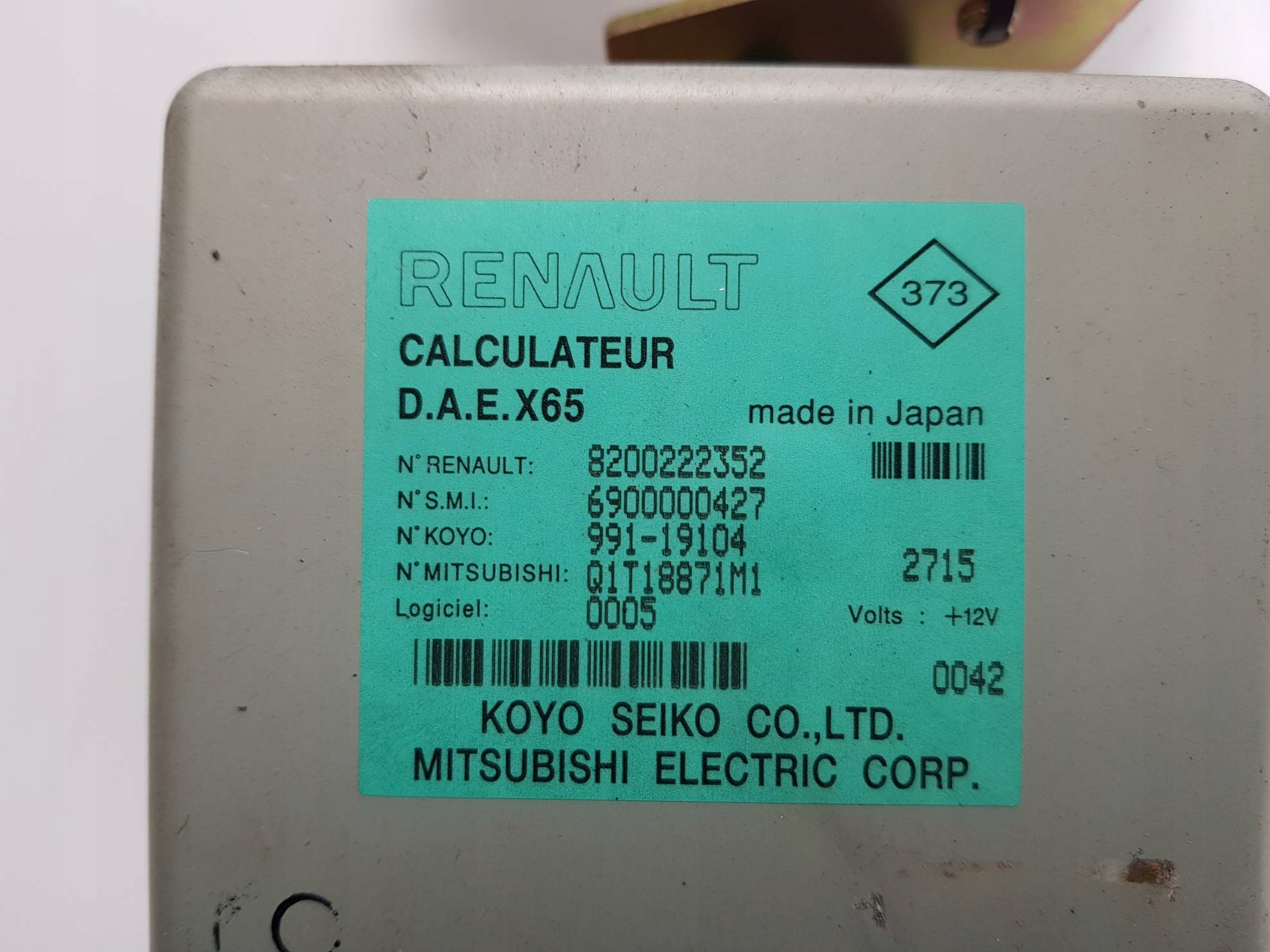 modulo SERVOSTERZO 8200222352 RENAULT CLIO 1.5 DCI
