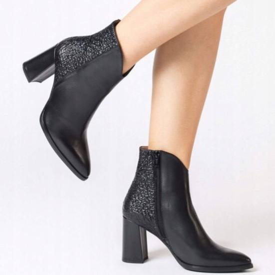 Buty botki Wonders M-5407-T Negro R.39 Długość wkładki 25.7 cm