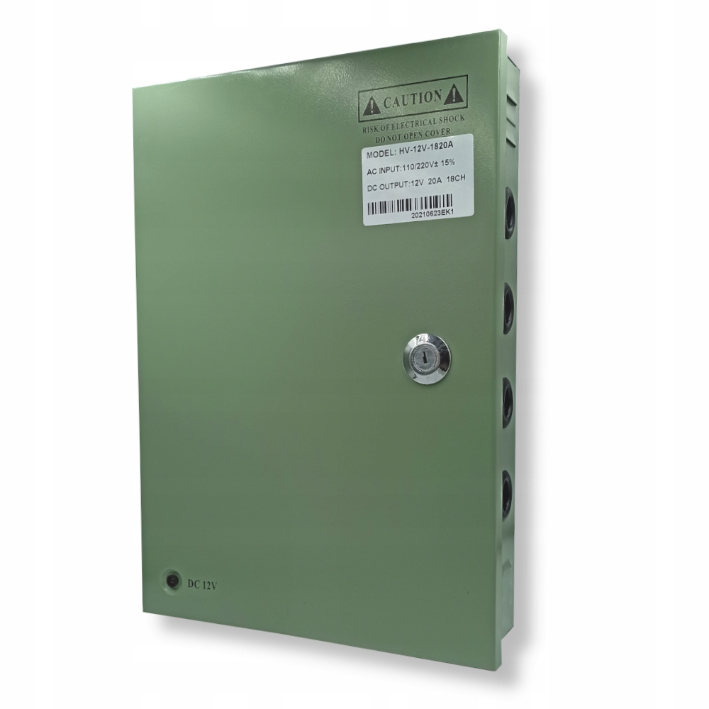 Napájací zdroj pre monitorovacie kamery 12V/20A