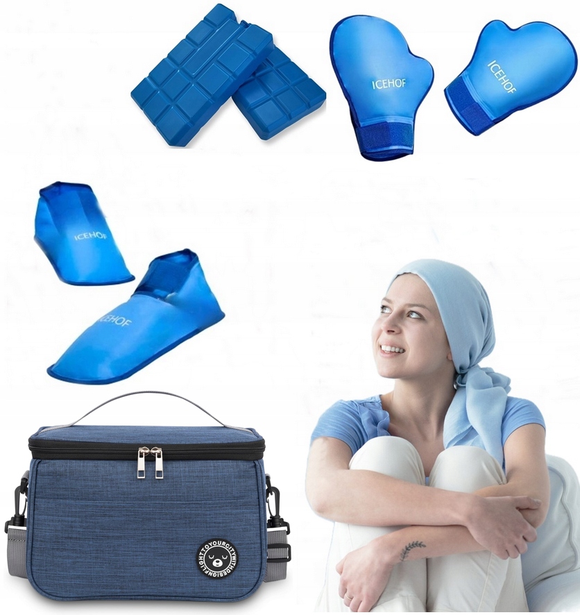 Rękawice i buty żelowe Torba wkłady do Chemioterapii Terapia onkologiczna