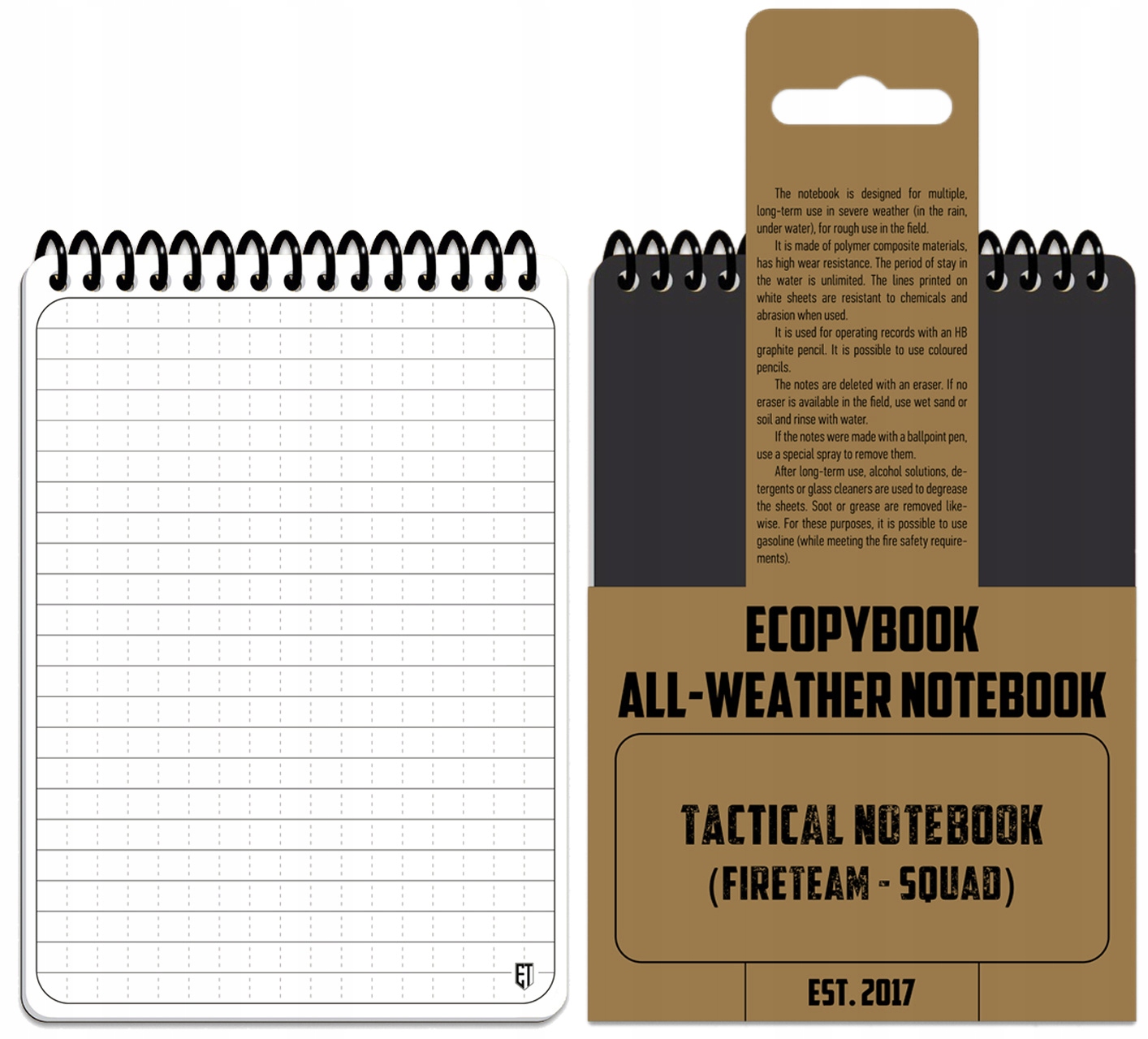 Notatnik Wodoodporny A6 All-weather Fireteam-squad Ecopybook M-tac