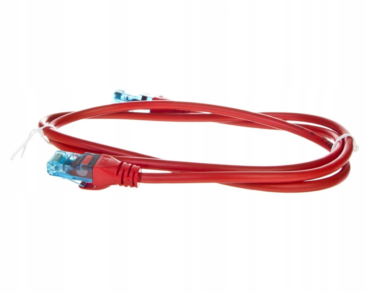 

Kabel patchcord U/utp kat.5e czerwony 1m