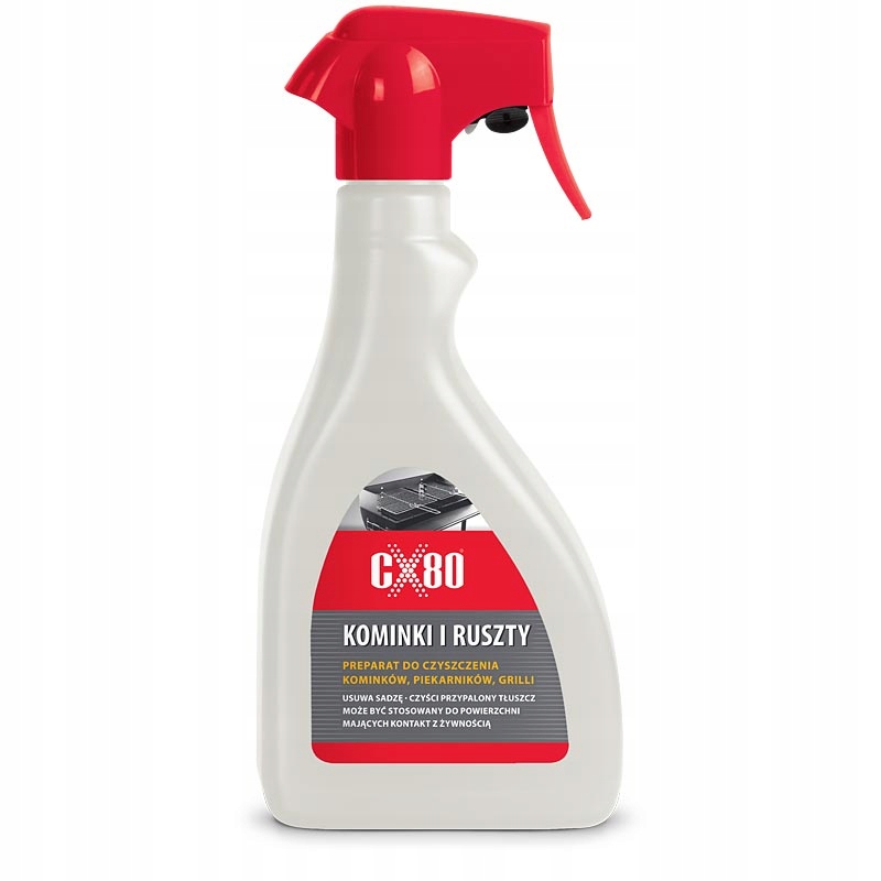 

CX-80 do czyszczenia KOMINKów RUSZTów 600ml
