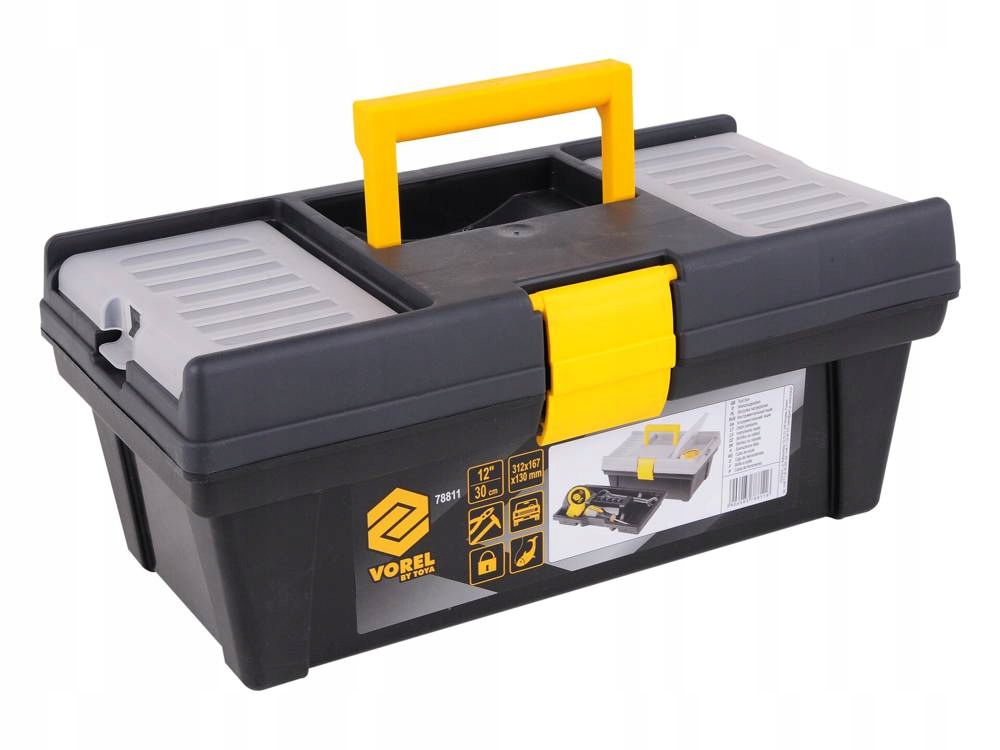ПЛАСТИКОВА ЯЩИК ДЛЯ ІНСТРУМЕНТІВ PR-12 VOREL 78811 Бренд Vorel