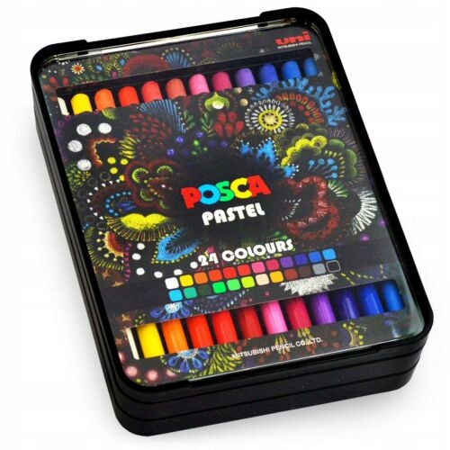 

Zestaw 24kol Kredki Pastele Posca KPA-100 Uni