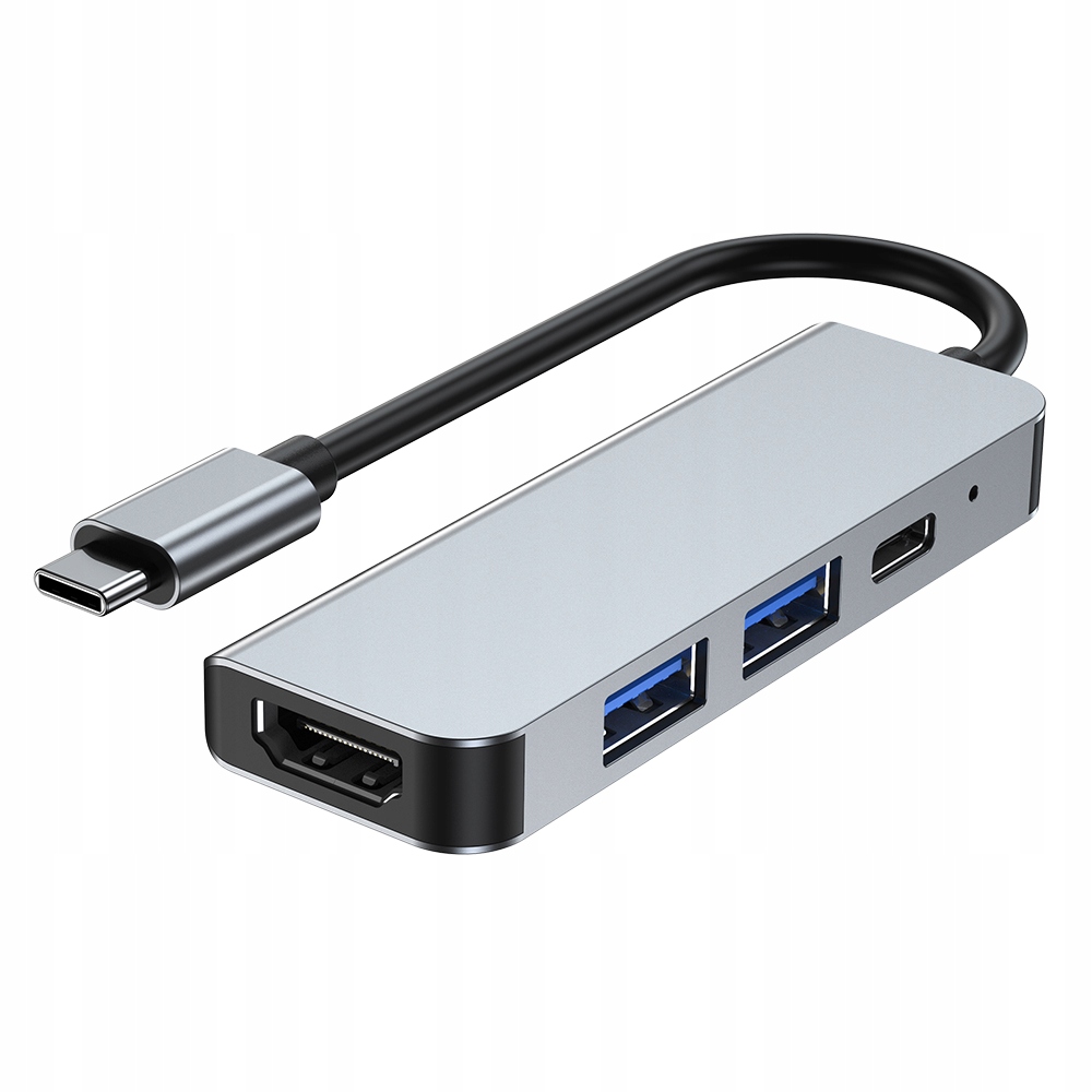 Rozgałęziacz Usb Hub Przejściówka Usb-c 4w1 2xUSB Hdmi