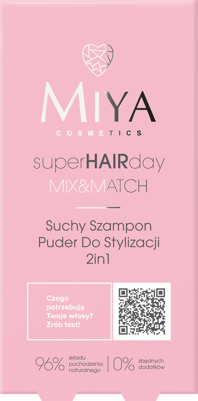 MIYA SUPERHAIRDAY MIX&MATCH SUCHY SZAMPON PUDER DO STYLIZACJI 2IN1 Kod producenta 391237
