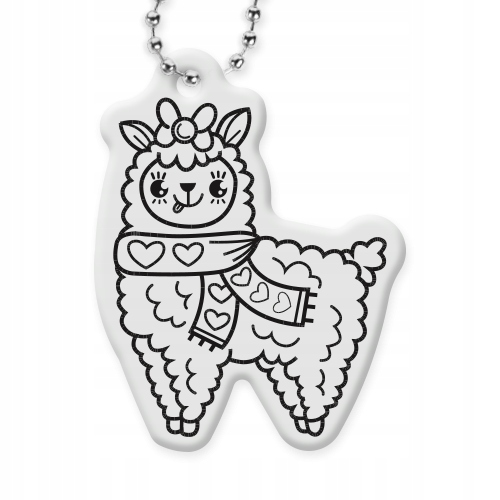 ZAWIESZKA ODBLASKOWA ALPAKA brelok odblaskowy ODBLASK DLA DZIECI