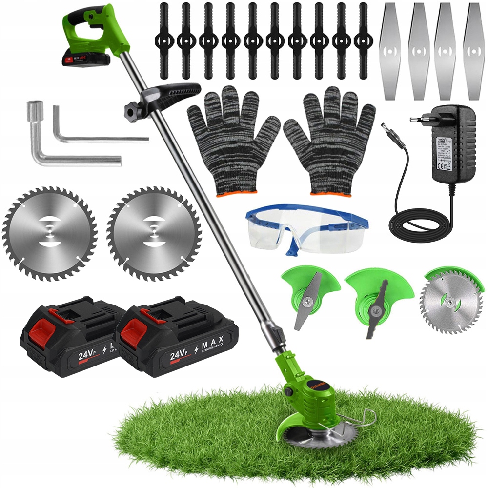 Nůžky Na Trávy 3 Ks Čepele Teleskopická Rukojeť 90° Řezání