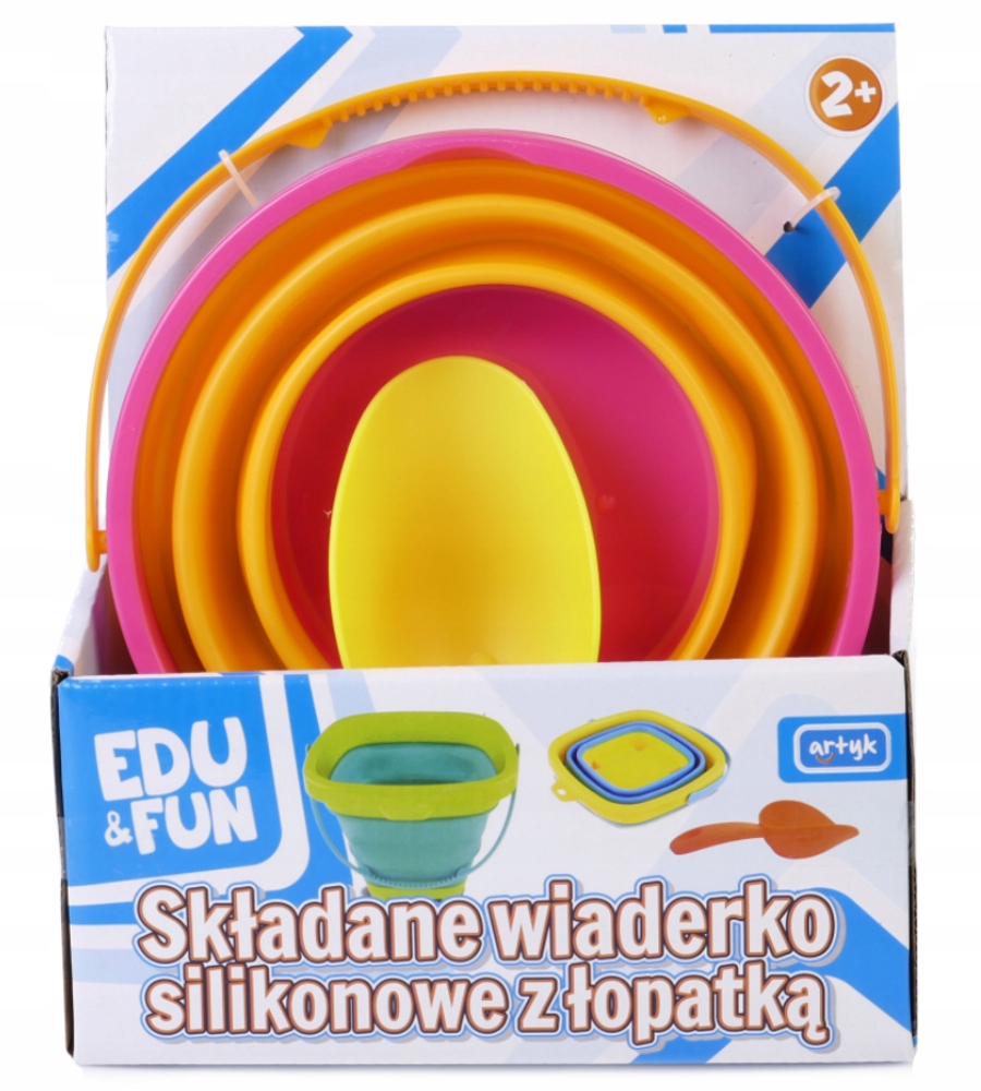 WIADERKO DO PIASKU SILIKONOWE SKŁADANE + ŁOPATKA Kod producenta 125843