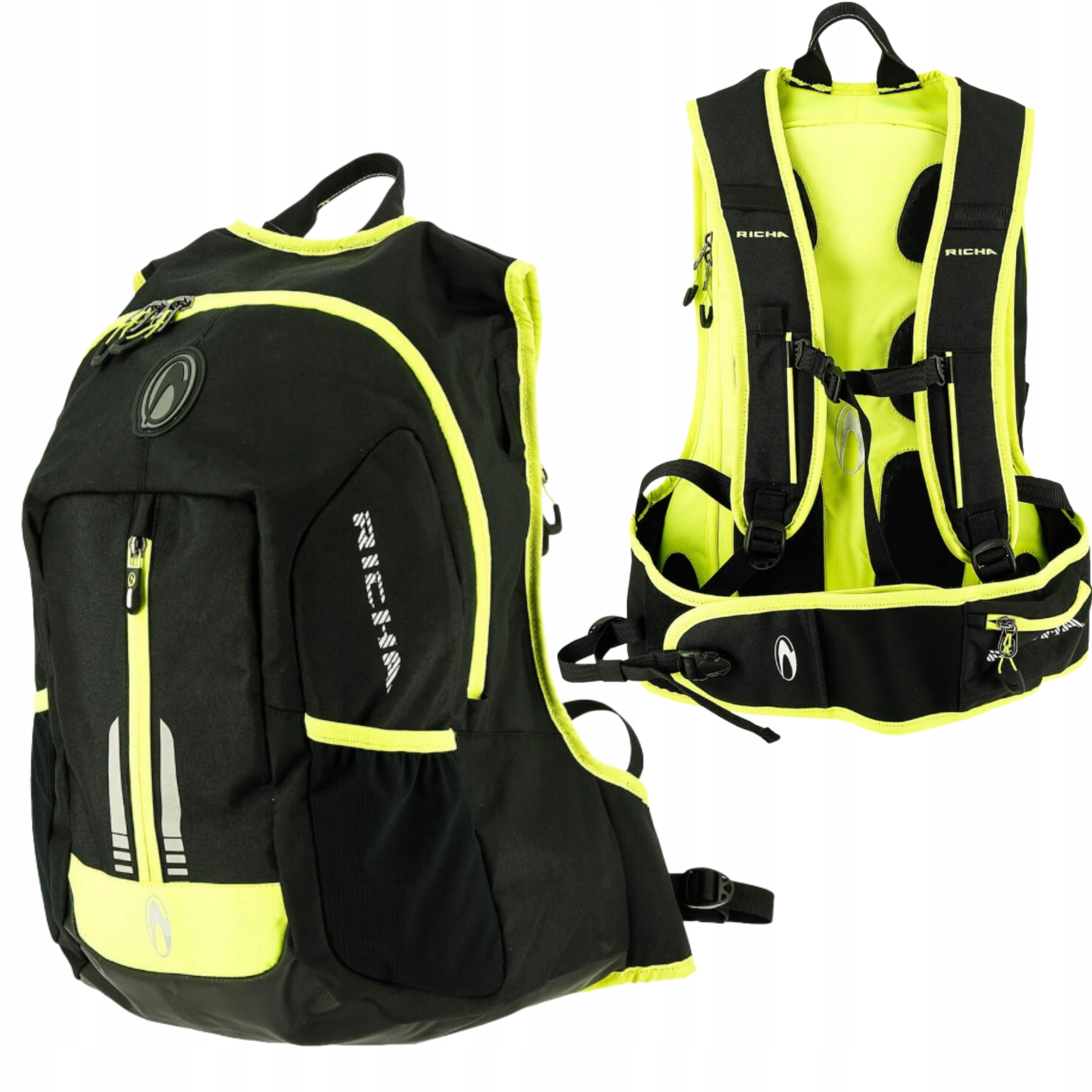 Richa Paddock Fluo Motocyklový Batoh 45L Vrecko na chránič chrbta