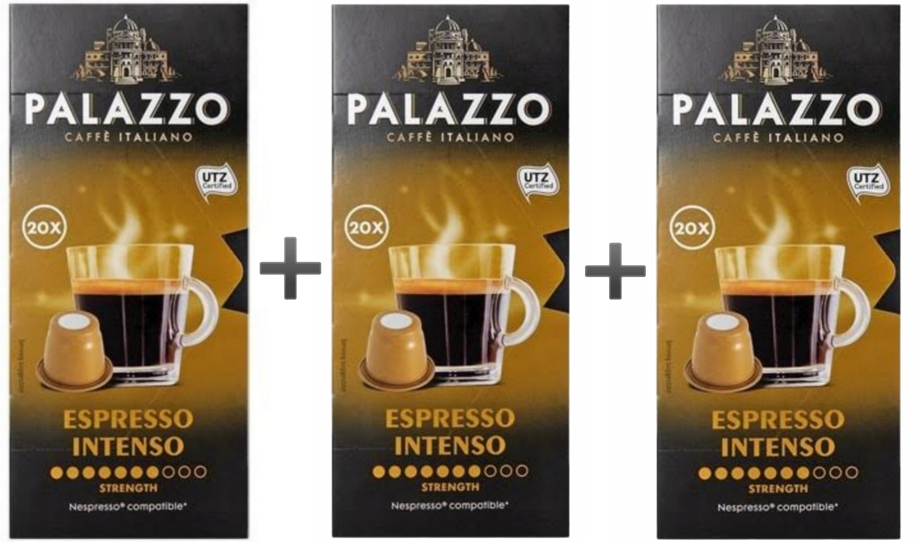 Kapsułki do Nespresso Palazzo Espresso Intenso 60 szt kawa w kapsułkach
