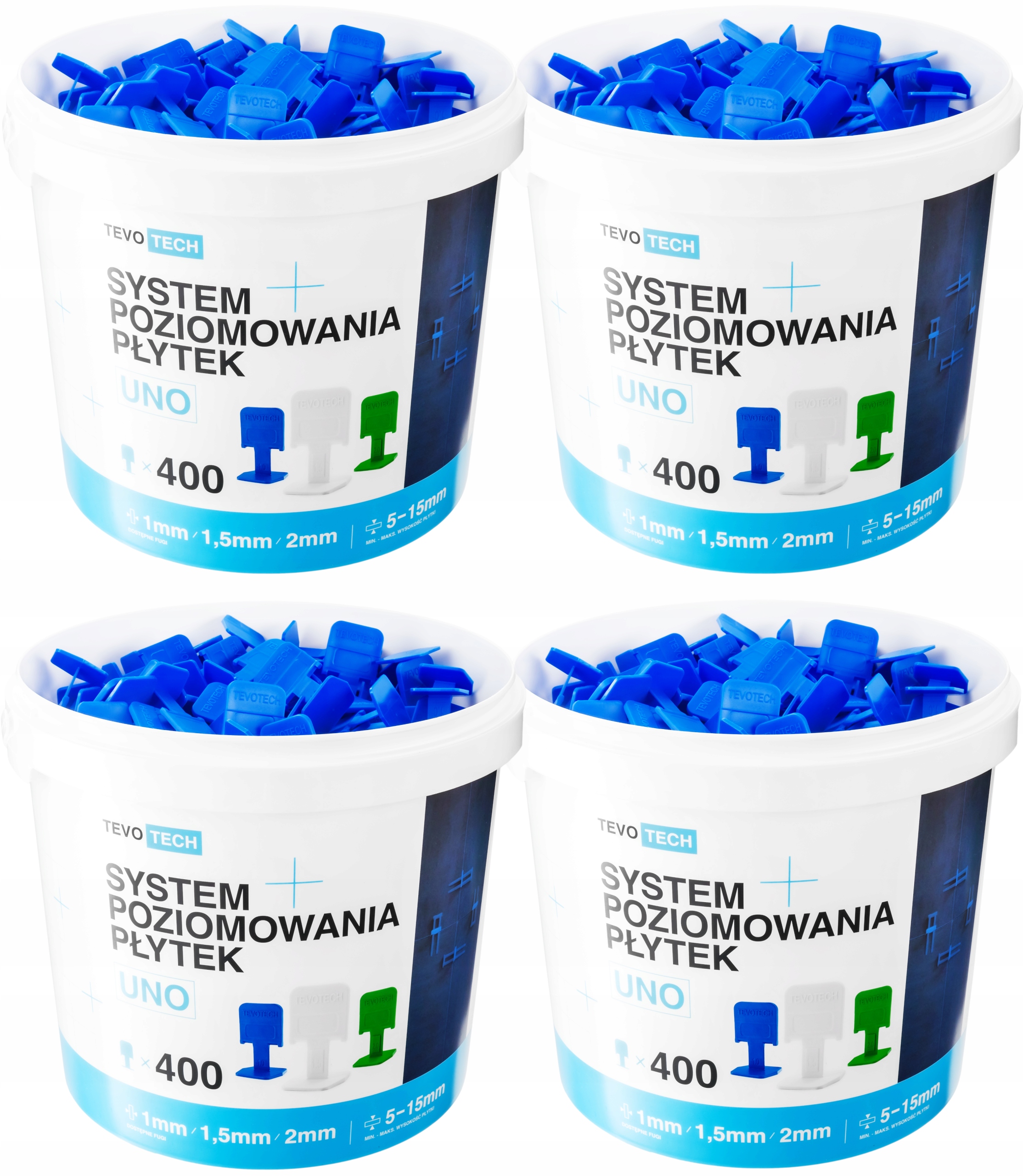 Systém Vyrovnávání Dlaždic Klipsy Pro Vyrovnávání 1600 Klips 1,0 mm Tevotech