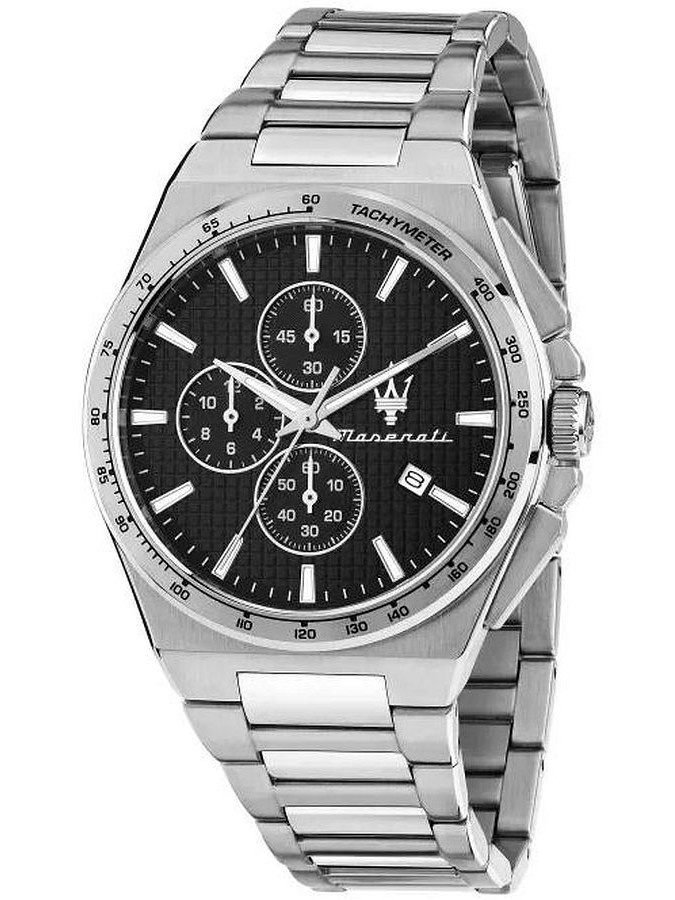 Pánské Hodinky Maserati R8873653004 Stříbrné, Chronograf 50 M Na Den Kluků