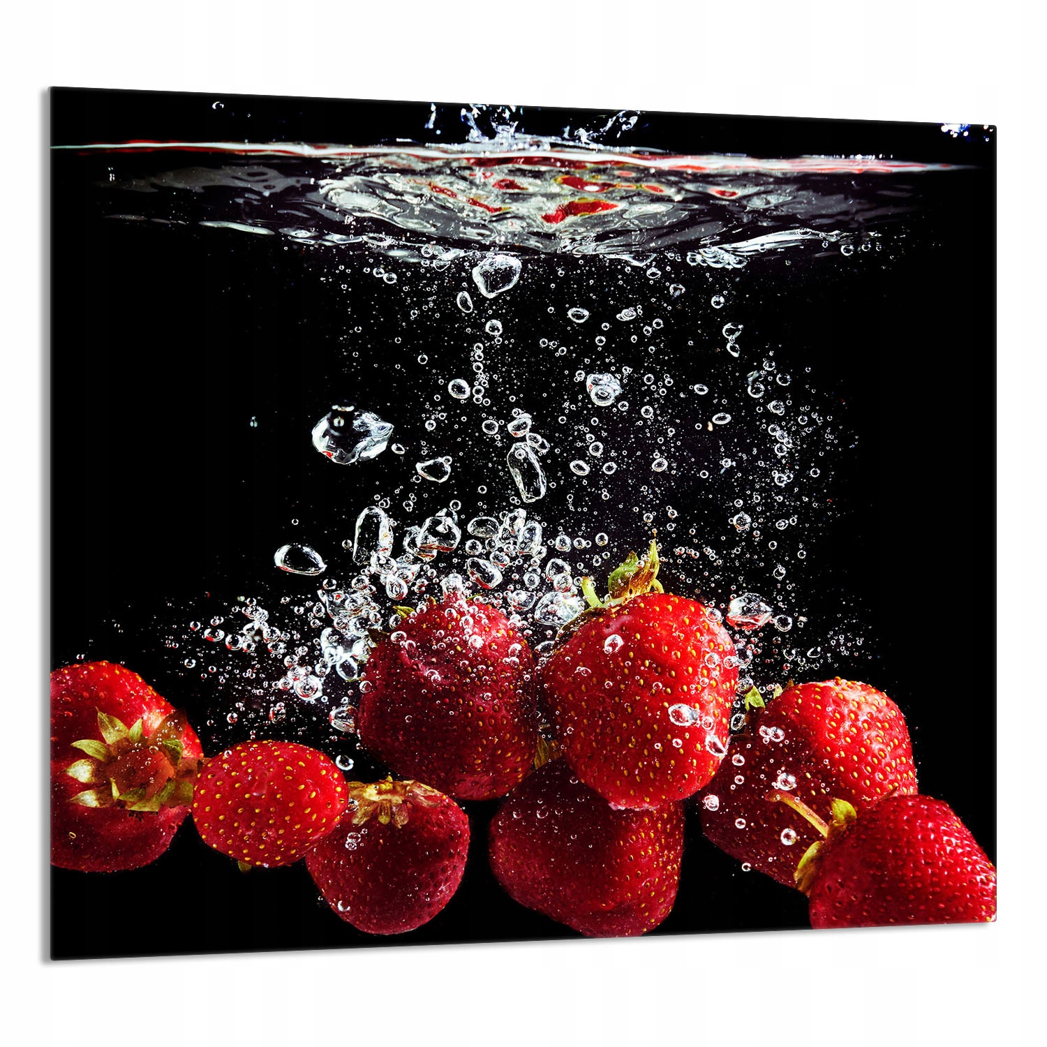 Skleněný Panel Do Kuchyně 65x60 Jahody Tvrzené Sklo