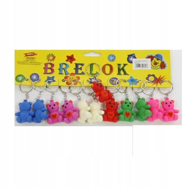 

Brelok Breloczek Do Kluczy Miś 12 Szt 17B
