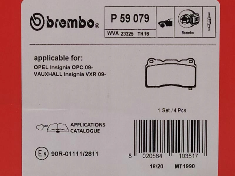 BREMBO TARCZE+KLOCKI PRZÓD OPEL INSIGNIA OPC 355MM Liczba otworów 5