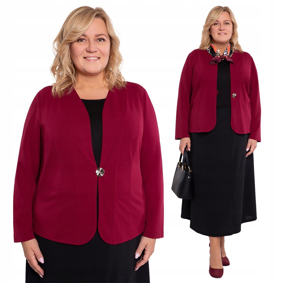 Návštěvní bordó sako 46