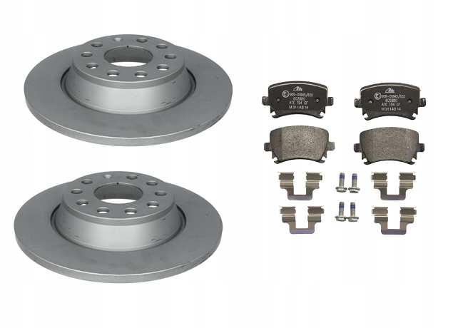 ATE задние диски и колодки для VW PASSAT B6 B7