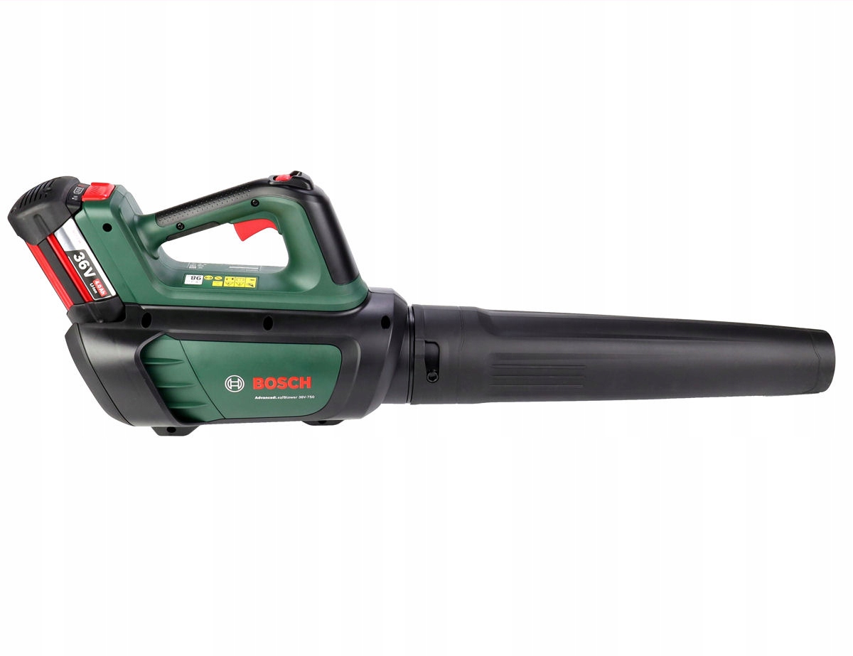 AKUMULATOROWA DMUCHAWA DO LIŚCI AdvancedLeafBlower 36V-750 BOSCH 1x4,0Ah Waga narzędzia 2.8 kg