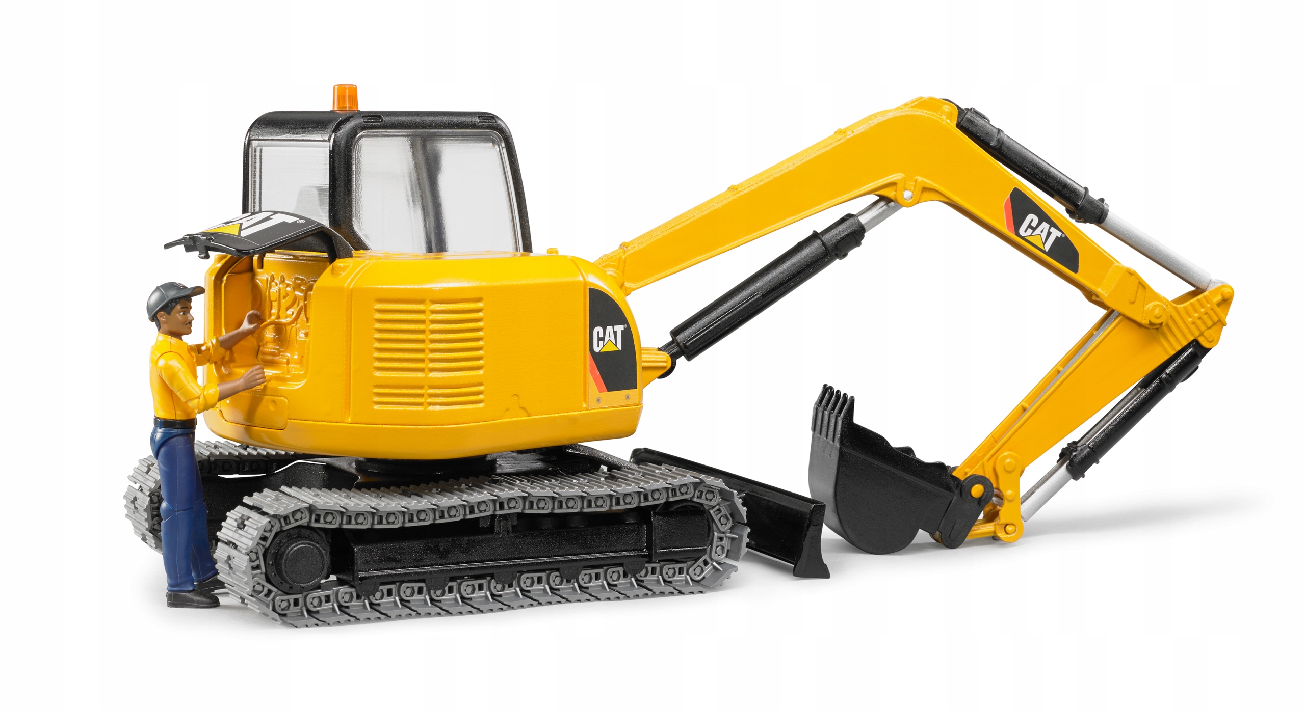Caterpillar Koparka z figurką BRUDER 02466 seria Profi 1:16 Efekty brak