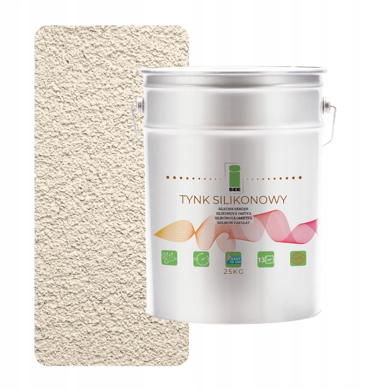 Silikónová Fasádna Omietka Svetlo Béžová 1.5 MM Paropriepustná 25 Kg
