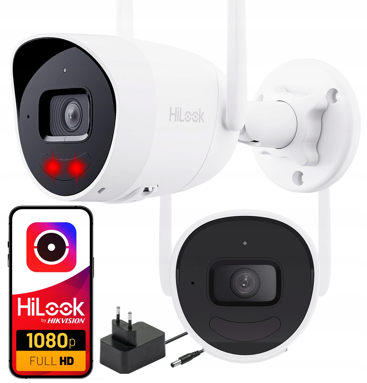 WiFi Full Hd kamera HiLook IPC-B120HA-D/W(W) Mikrofon Reproduktor IR30m Sd slot