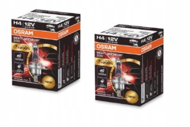 

Osram Żarówki Night Breaker H4 60W 64193NB200 2SZT