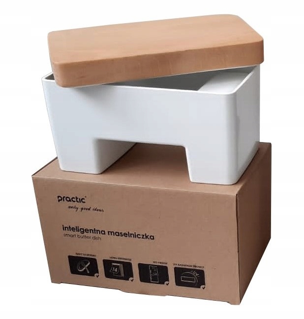 

Maselnica Inteligentna Biała Pojemnik Na Masło