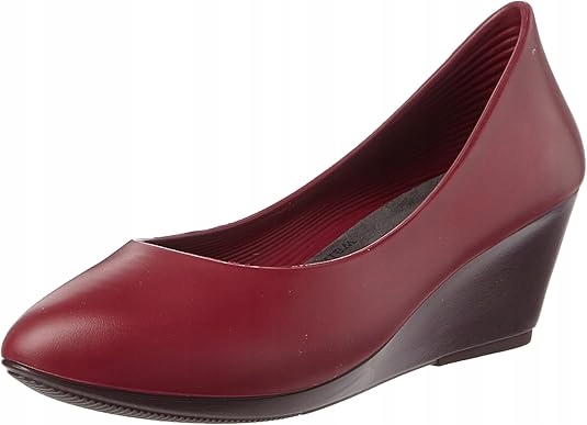 Bordó Lodičky Na Podpatku, Hladké, Dámské, S Kůží 37 J6I