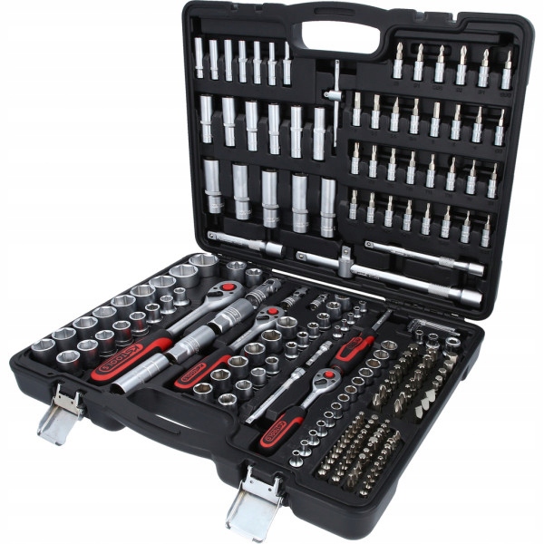 Sada nástrojov 1/4" 3/8" 1/2" nástrčné kľúče 195ks Ks Tools