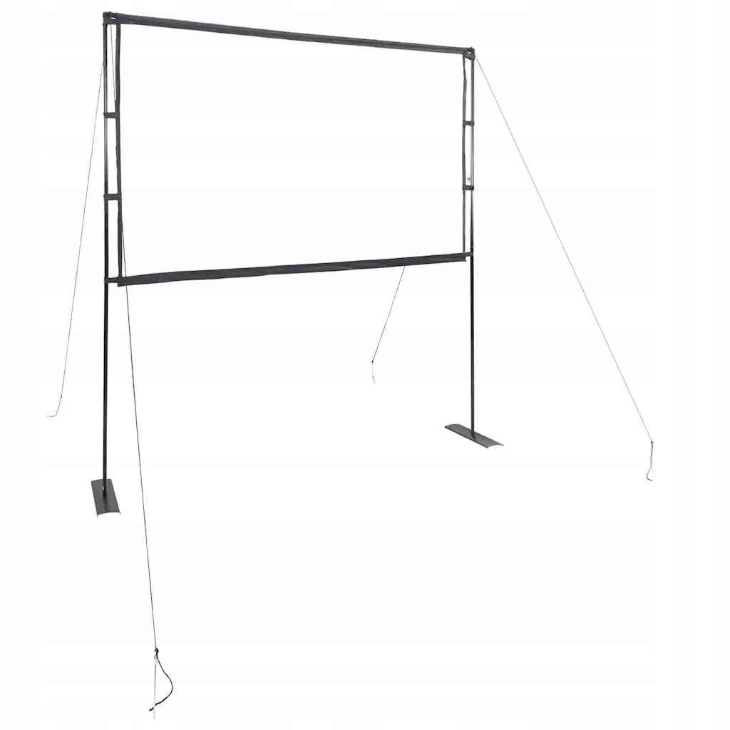 Ekran projekcyjny 191x115 cm matowa biel 84'' 16:9 z podwójnymi stojakami