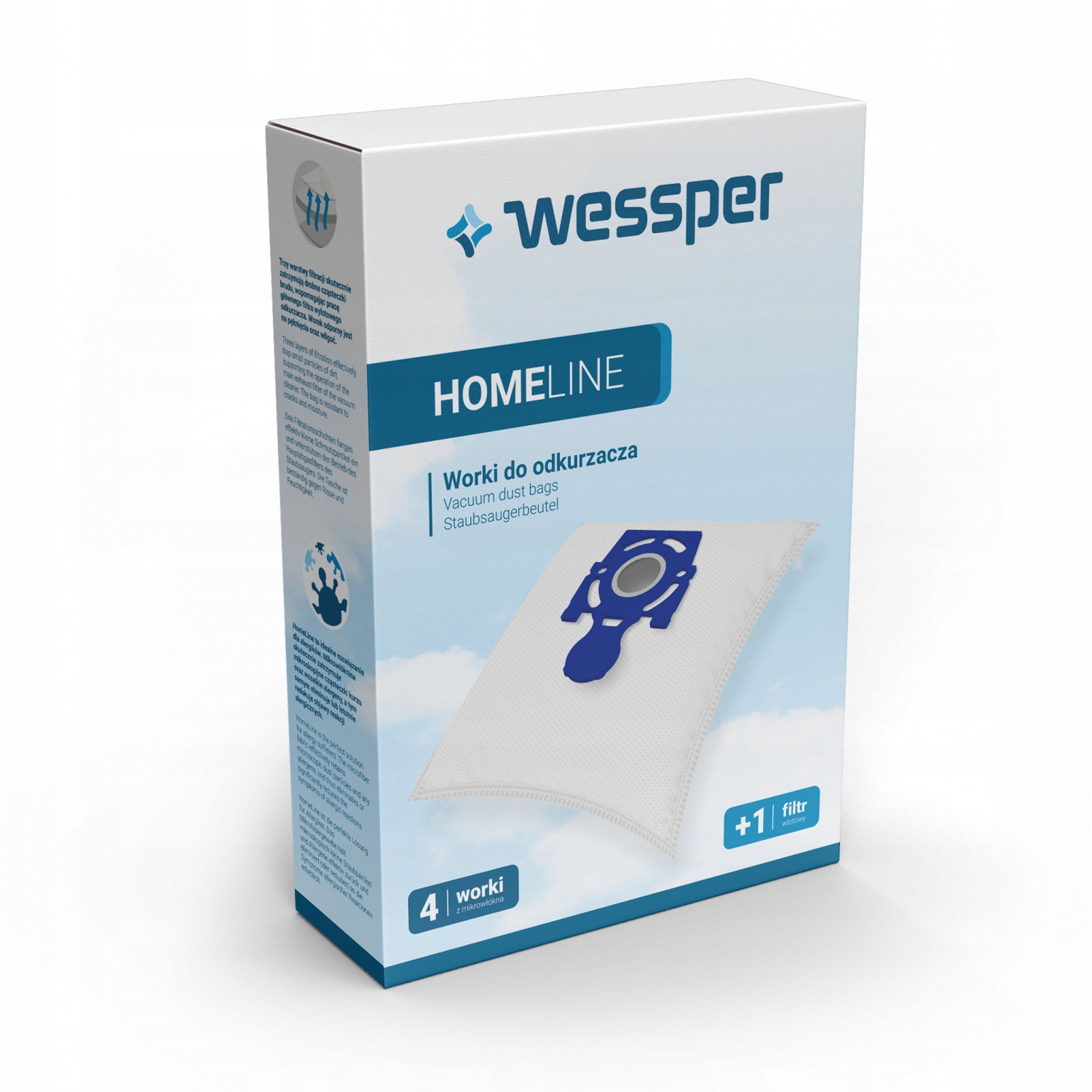 WORKI DO ODKURZACZA ZELMER ODYSSEY METEOR 2 ELF 2 Marka odkurzacza Fakir Hanseatic Tokiwa Viking Wessper Zelmer inna