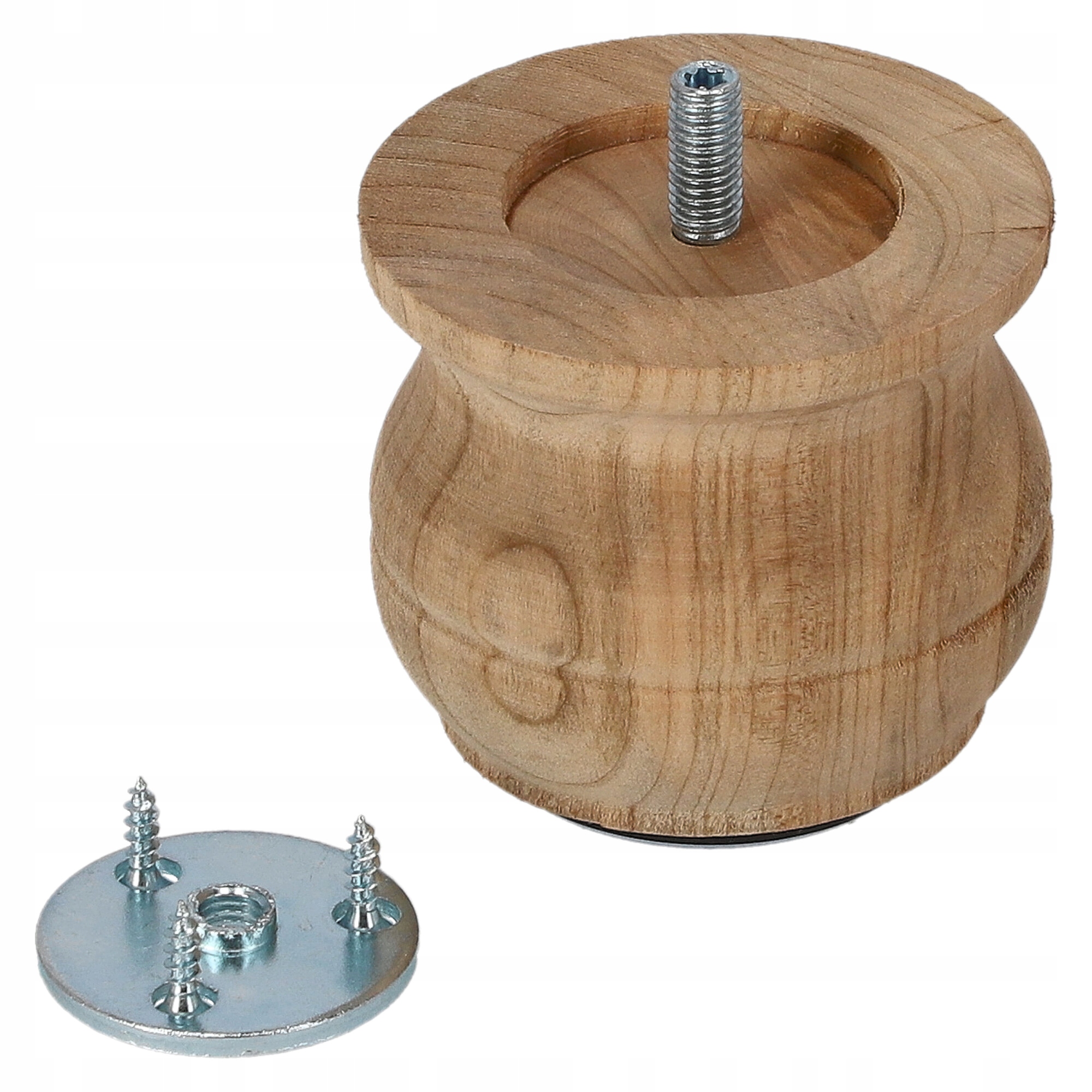 

Drewniana noga bukowa do mebli Zestaw H-65mm