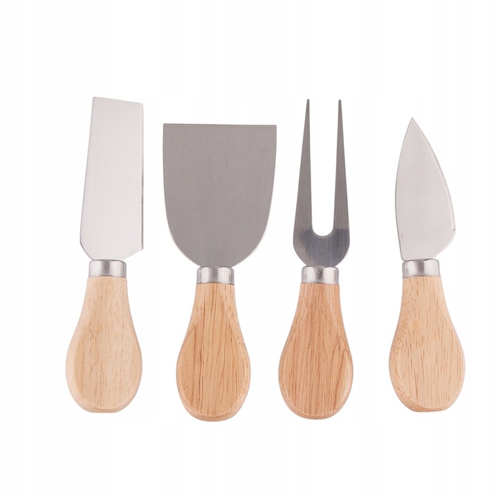 

Zestaw Noży Noże Do Sera Metal Drewno