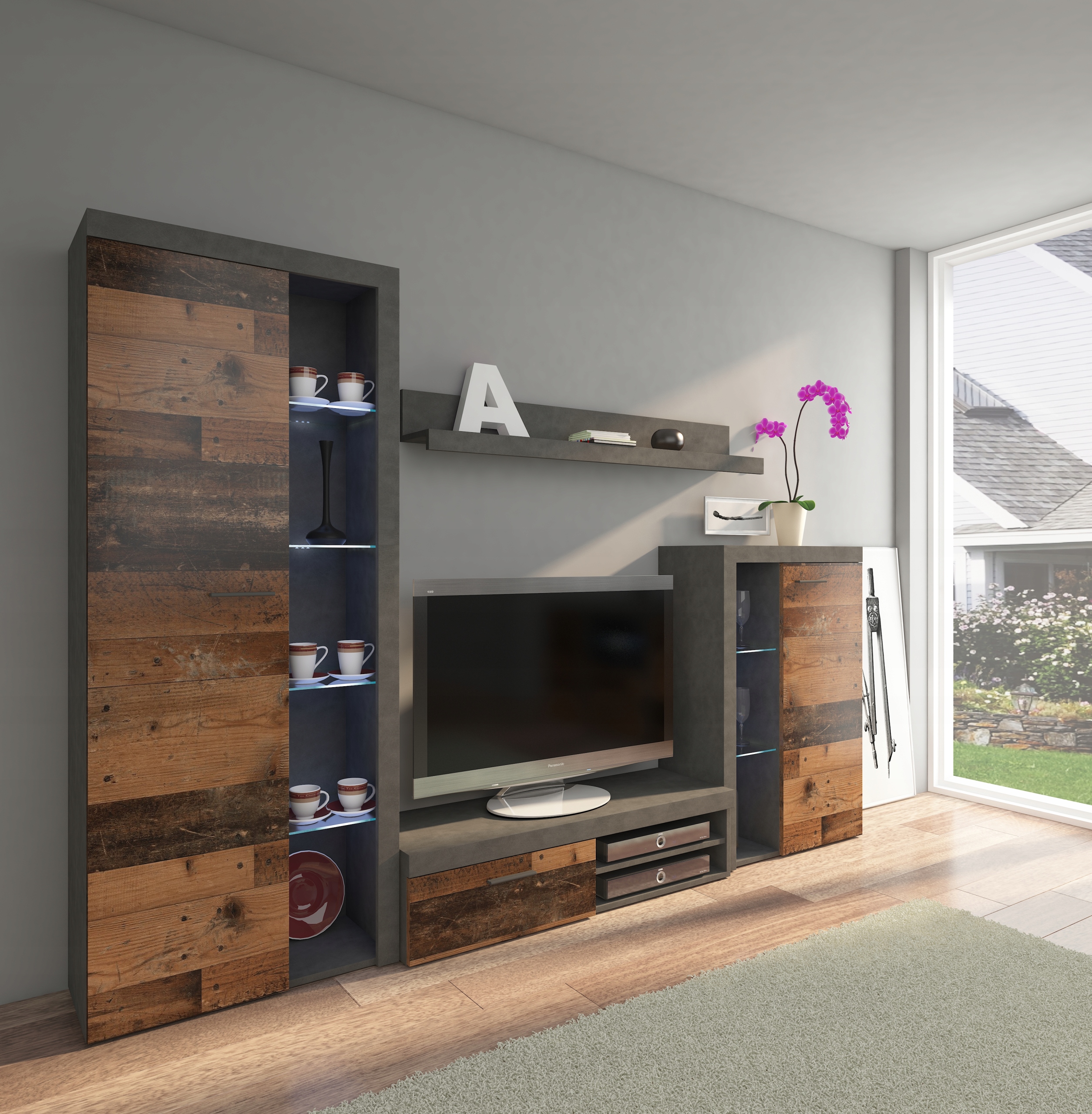 Meblościanka RUMBA Old Style / Matera