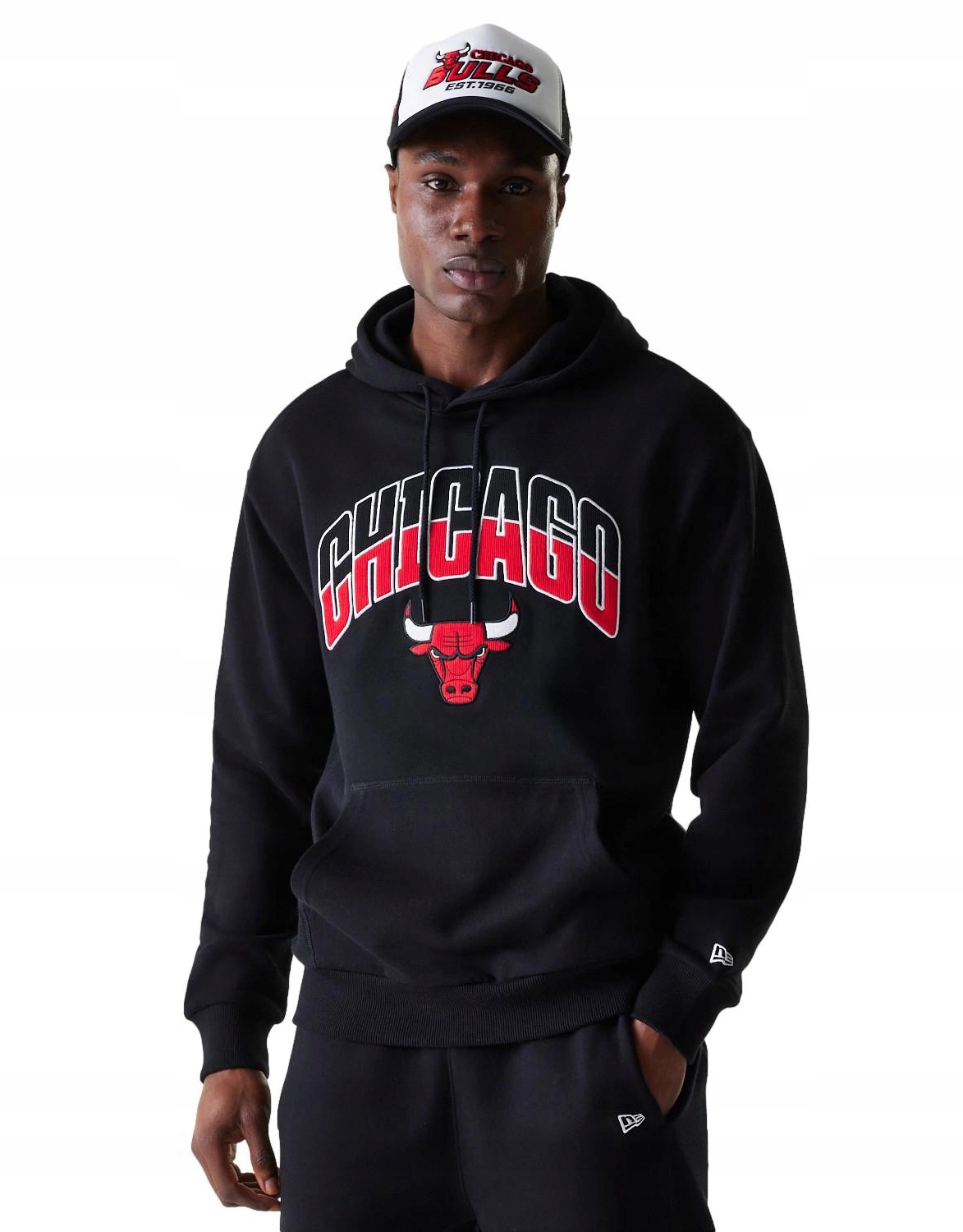 pánská mikina New Era s kapucí nba Chicago Bulls