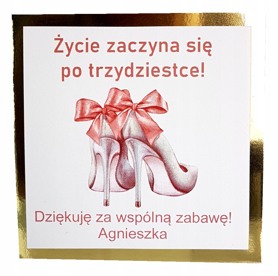 

50 tka podziękowanie gości Magnesy upominki 18tka