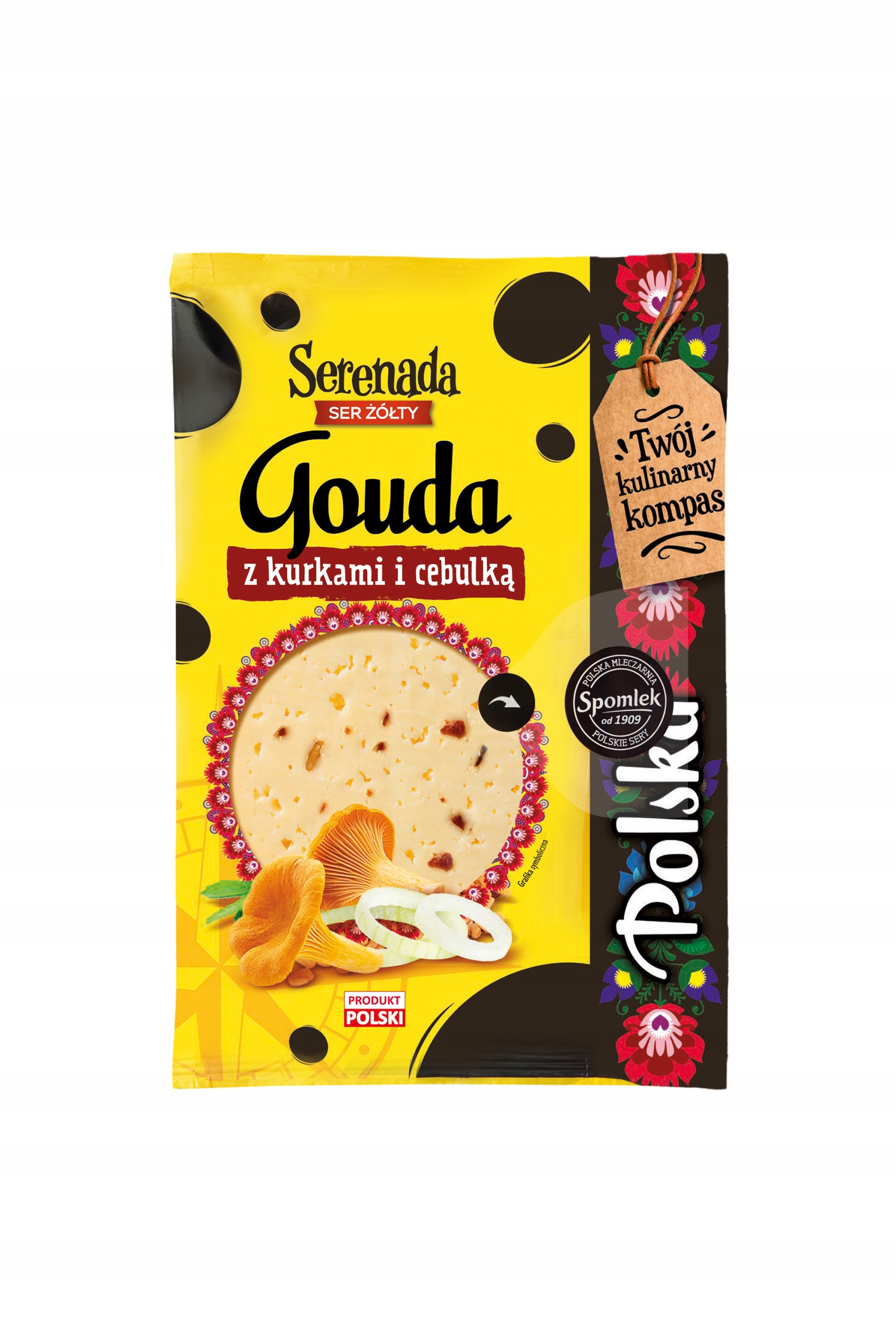 SER GOUDA Z KURKAMI I CEBULKĄ 135G PLASTRY SERENADA